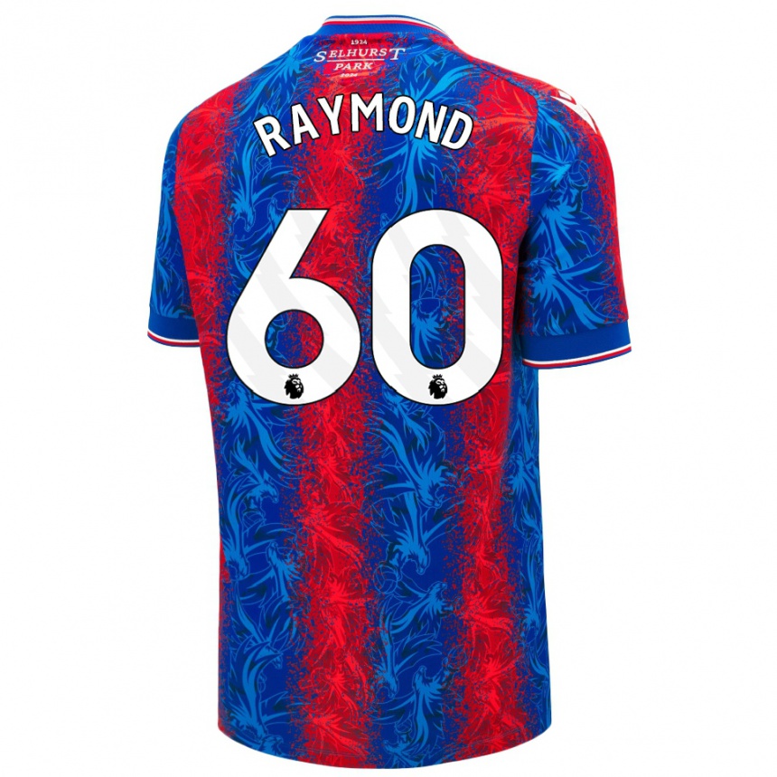 Niño Fútbol Camiseta Jadan Raymond #60 Rayas Rojas Y Azules 1ª Equipación 2024/25 Argentina