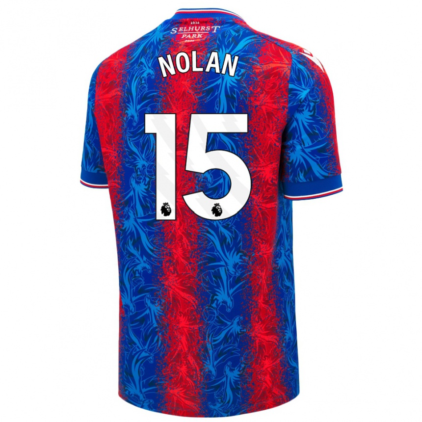 Niño Fútbol Camiseta Hayley Nolan #15 Rayas Rojas Y Azules 1ª Equipación 2024/25 Argentina