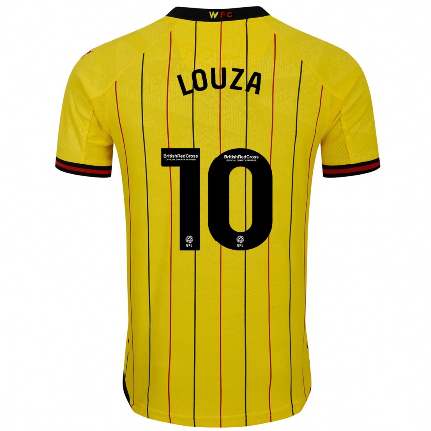 Niño Fútbol Camiseta Imrân Louza #10 Amarillo Negro 1ª Equipación 2024/25 Argentina