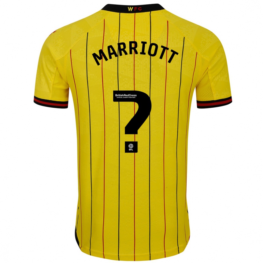 Niño Fútbol Camiseta Alfie Marriott #0 Amarillo Negro 1ª Equipación 2024/25 Argentina