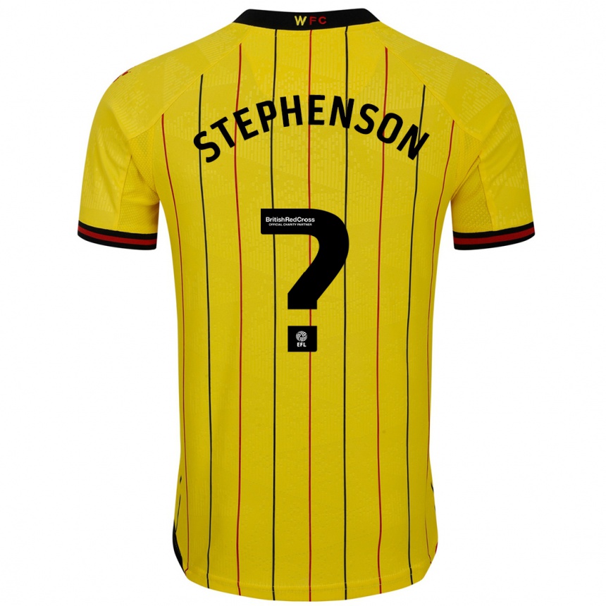 Niño Fútbol Camiseta Ollie Stephenson #0 Amarillo Negro 1ª Equipación 2024/25 Argentina