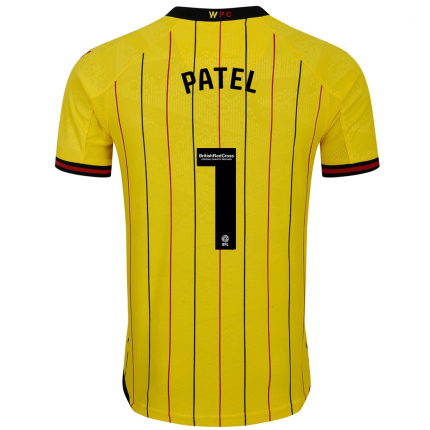 Niño Fútbol Camiseta Safia Middleton-Patel #1 Amarillo Negro 1ª Equipación 2024/25 Argentina