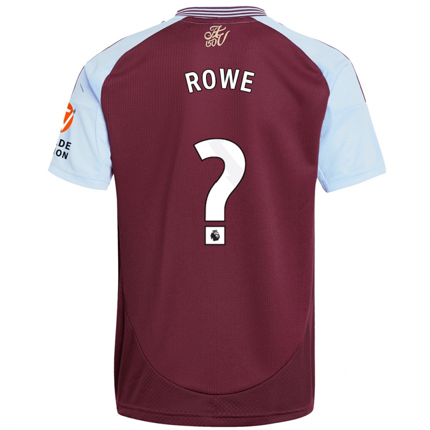 Niño Fútbol Camiseta Teddy Rowe #0 Borgoña Azul Cielo 1ª Equipación 2024/25 Argentina