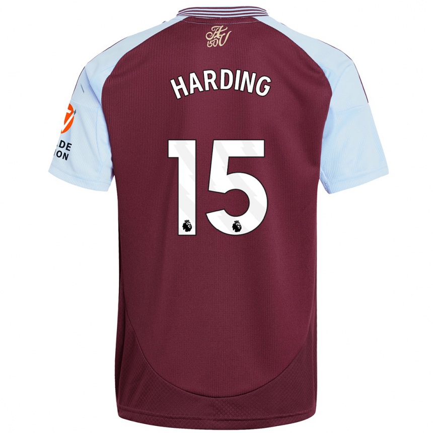 Niño Fútbol Camiseta Natasha Harding #15 Borgoña Azul Cielo 1ª Equipación 2024/25 Argentina