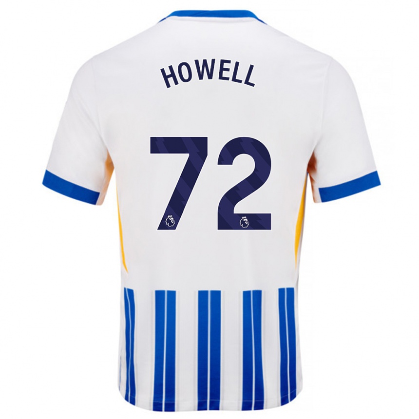 Niño Fútbol Camiseta Harry Howell #72 Blanco Azul Rayas 1ª Equipación 2024/25 Argentina