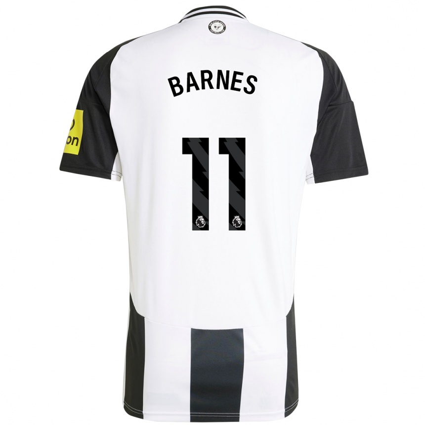 Niño Fútbol Camiseta Harvey Barnes #11 Blanco Negro 1ª Equipación 2024/25 Argentina