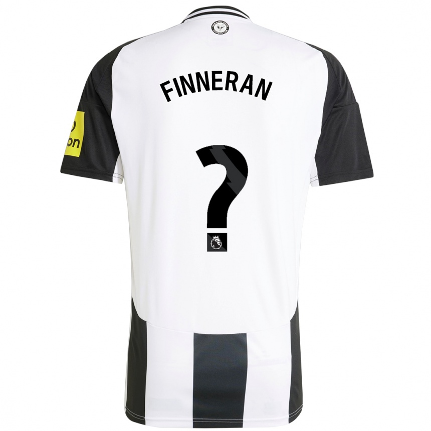 Niño Fútbol Camiseta Rory Finneran #0 Blanco Negro 1ª Equipación 2024/25 Argentina