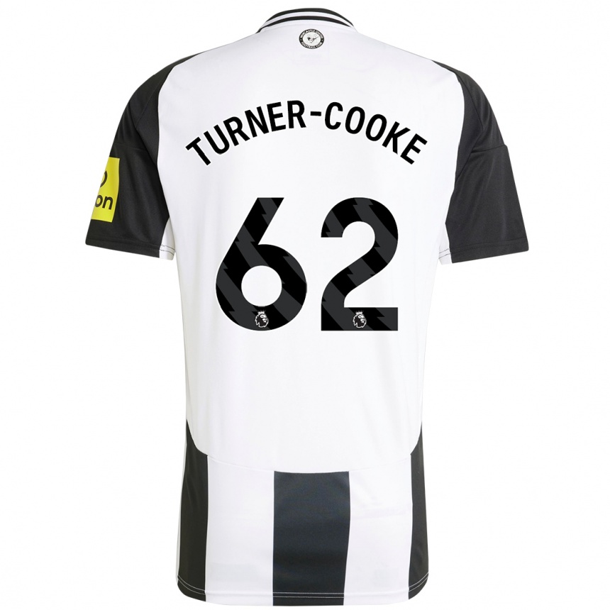 Niño Fútbol Camiseta Jay Turner-Cooke #62 Blanco Negro 1ª Equipación 2024/25 Argentina