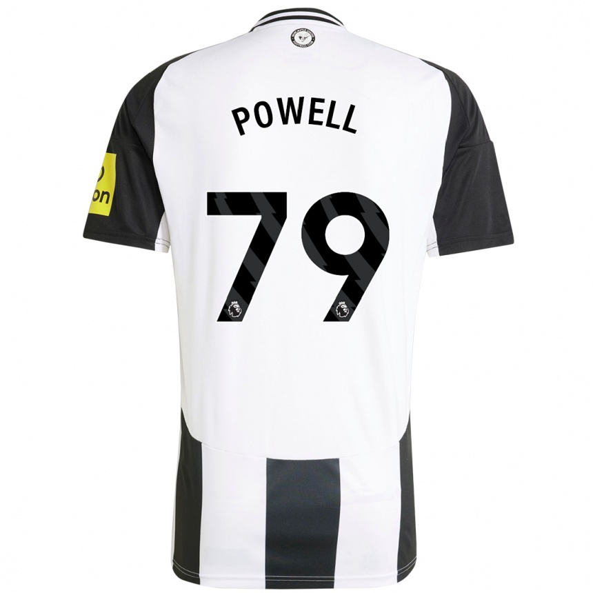 Niño Fútbol Camiseta Rory Powell #79 Blanco Negro 1ª Equipación 2024/25 Argentina