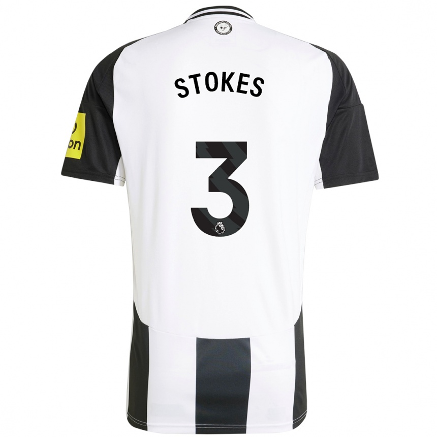 Niño Fútbol Camiseta Demi Stokes #3 Blanco Negro 1ª Equipación 2024/25 Argentina