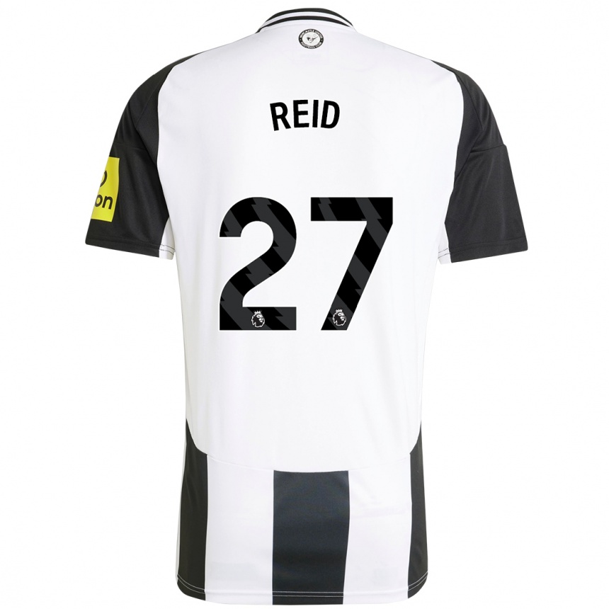 Niño Fútbol Camiseta Hannah Reid #27 Blanco Negro 1ª Equipación 2024/25 Argentina