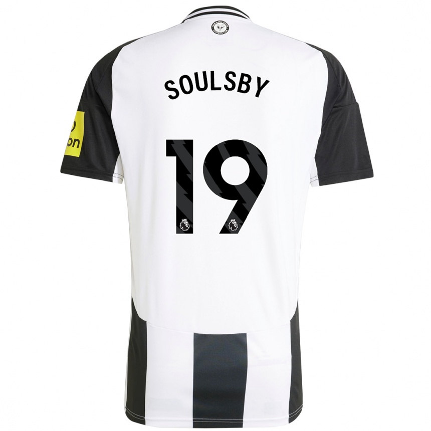 Niño Fútbol Camiseta Anna Soulsby #19 Blanco Negro 1ª Equipación 2024/25 Argentina