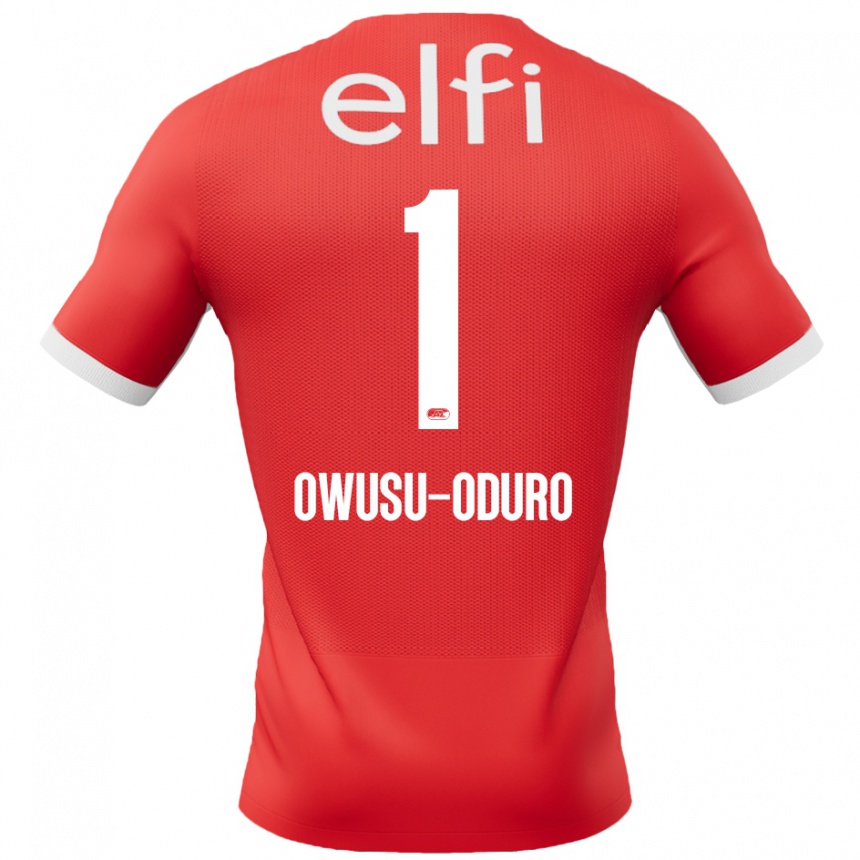 Niño Fútbol Camiseta Rome Jayden Owusu-Oduro #1 Rojo Blanco 1ª Equipación 2024/25 Argentina