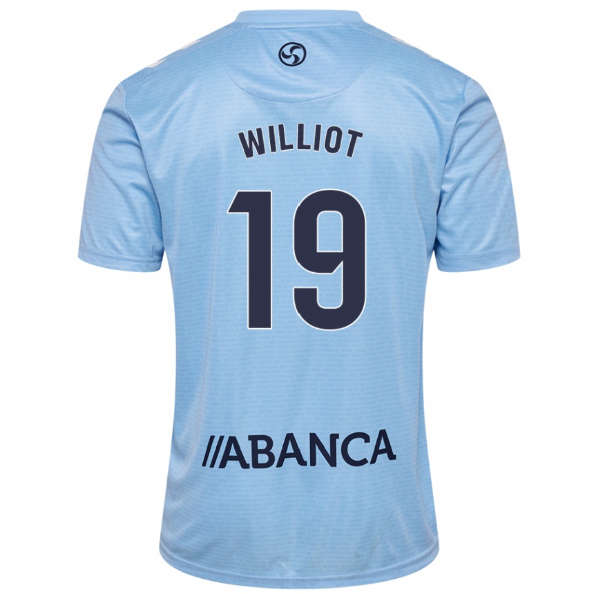 Niño Fútbol Camiseta Williot Swedberg #19 Azul Cielo 1ª Equipación 2024/25 Argentina