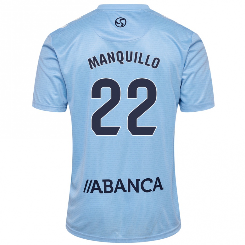 Niño Fútbol Camiseta Javier Manquillo #22 Azul Cielo 1ª Equipación 2024/25 Argentina