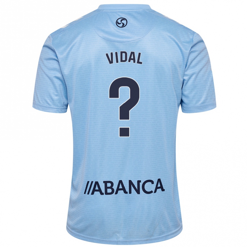 Niño Fútbol Camiseta Marc Vidal #0 Azul Cielo 1ª Equipación 2024/25 Argentina