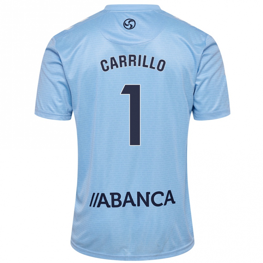 Niño Fútbol Camiseta Coke Carrillo #1 Azul Cielo 1ª Equipación 2024/25 Argentina