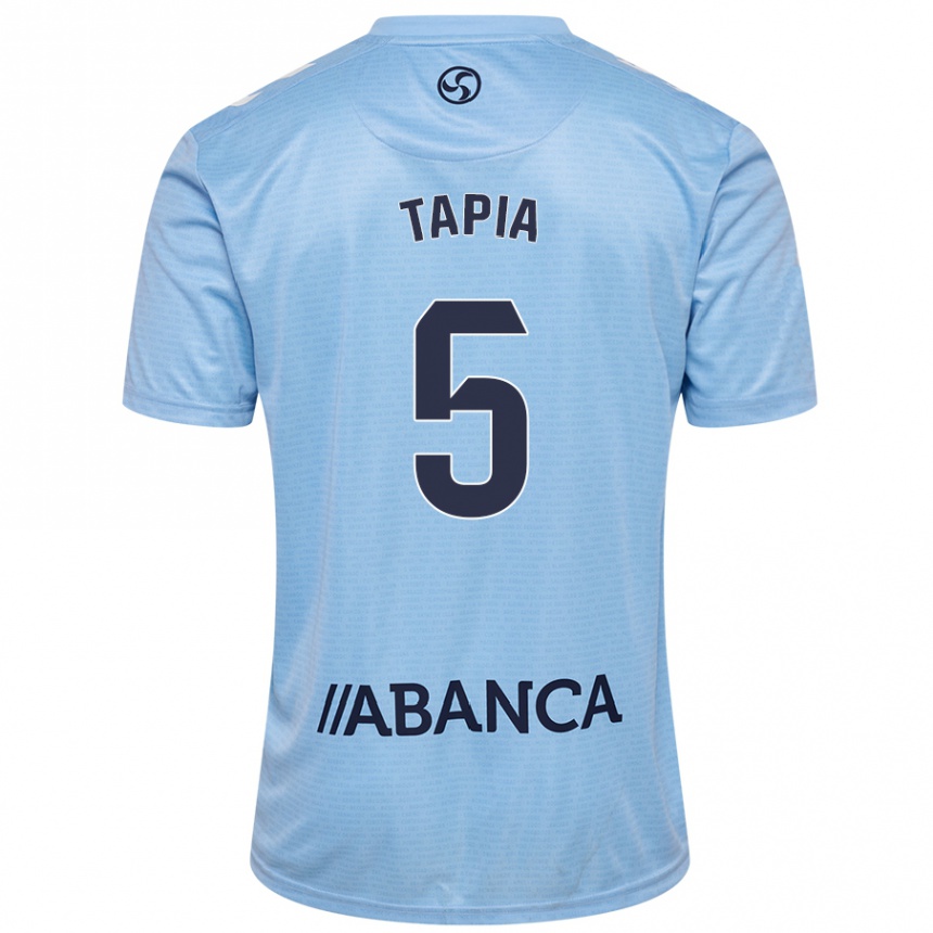 Niño Fútbol Camiseta Renato Tapia #5 Azul Cielo 1ª Equipación 2024/25 Argentina