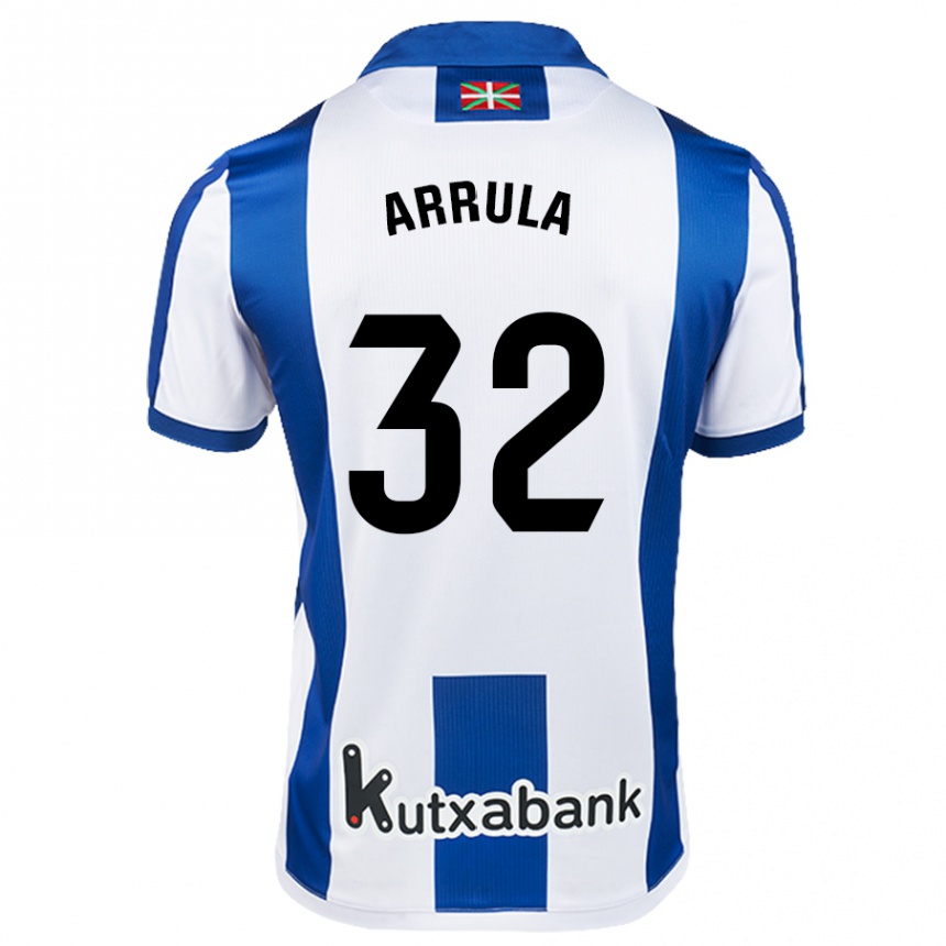 Niño Fútbol Camiseta Julia Arrula #32 Blanco Azul 1ª Equipación 2024/25 Argentina