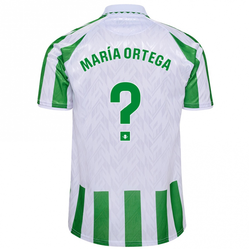 Niño Fútbol Camiseta José María Ortega #0 Verde Rayas Blancas 1ª Equipación 2024/25 Argentina