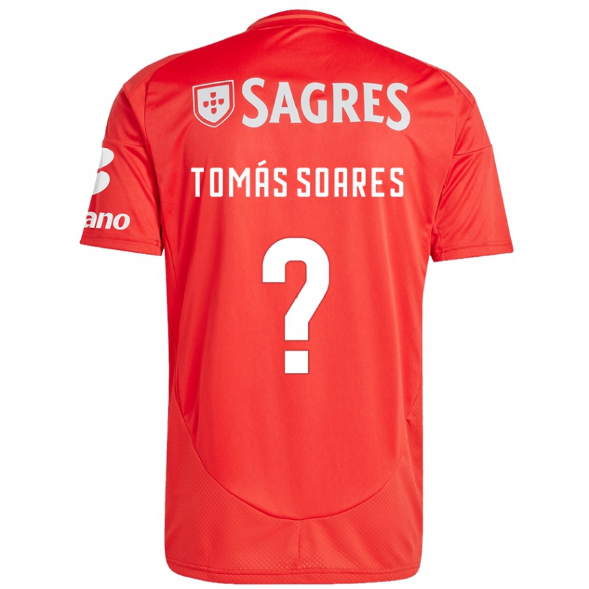 Niño Fútbol Camiseta Tomás Soares #0 Rojo Blanco 1ª Equipación 2024/25 Argentina