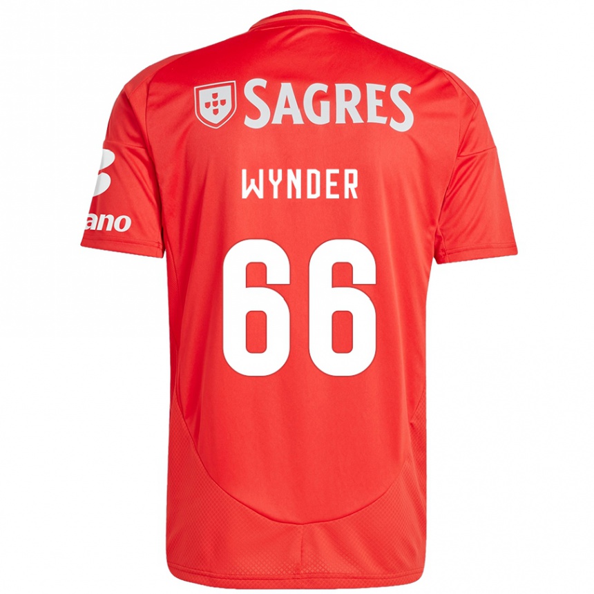 Niño Fútbol Camiseta Joshua Wynder #66 Rojo Blanco 1ª Equipación 2024/25 Argentina