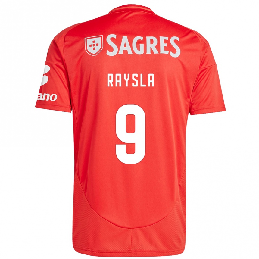 Niño Fútbol Camiseta Nycole Raysla #9 Rojo Blanco 1ª Equipación 2024/25 Argentina