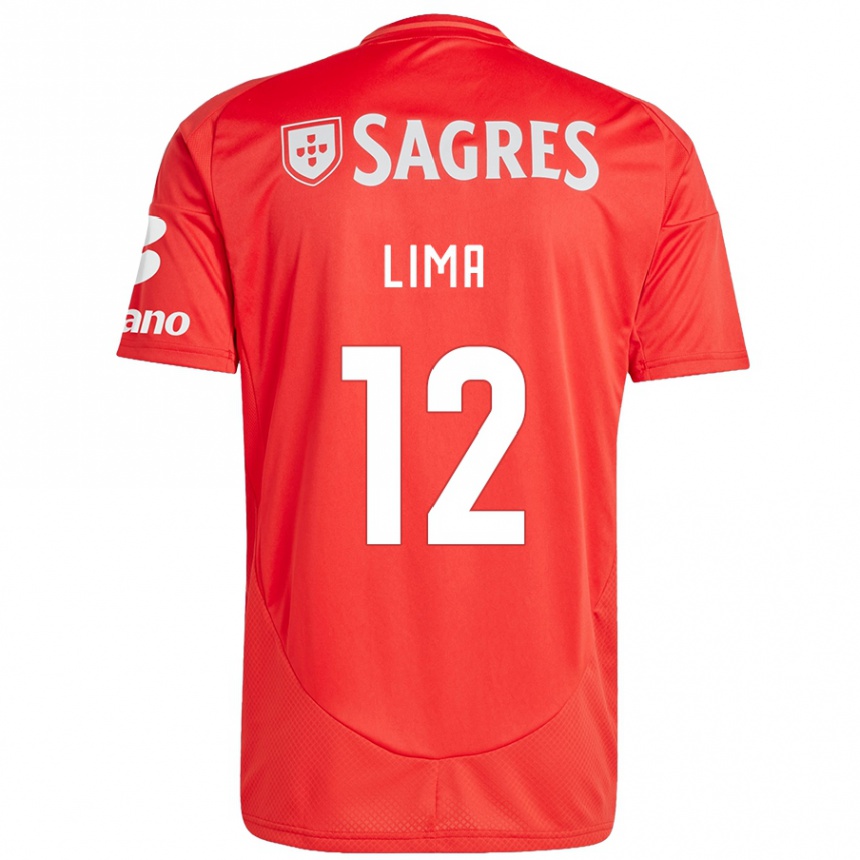 Niño Fútbol Camiseta Thaís Lima #12 Rojo Blanco 1ª Equipación 2024/25 Argentina