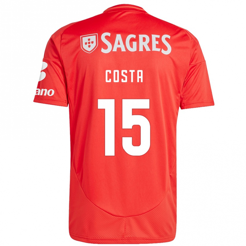 Niño Fútbol Camiseta Carole Costa #15 Rojo Blanco 1ª Equipación 2024/25 Argentina