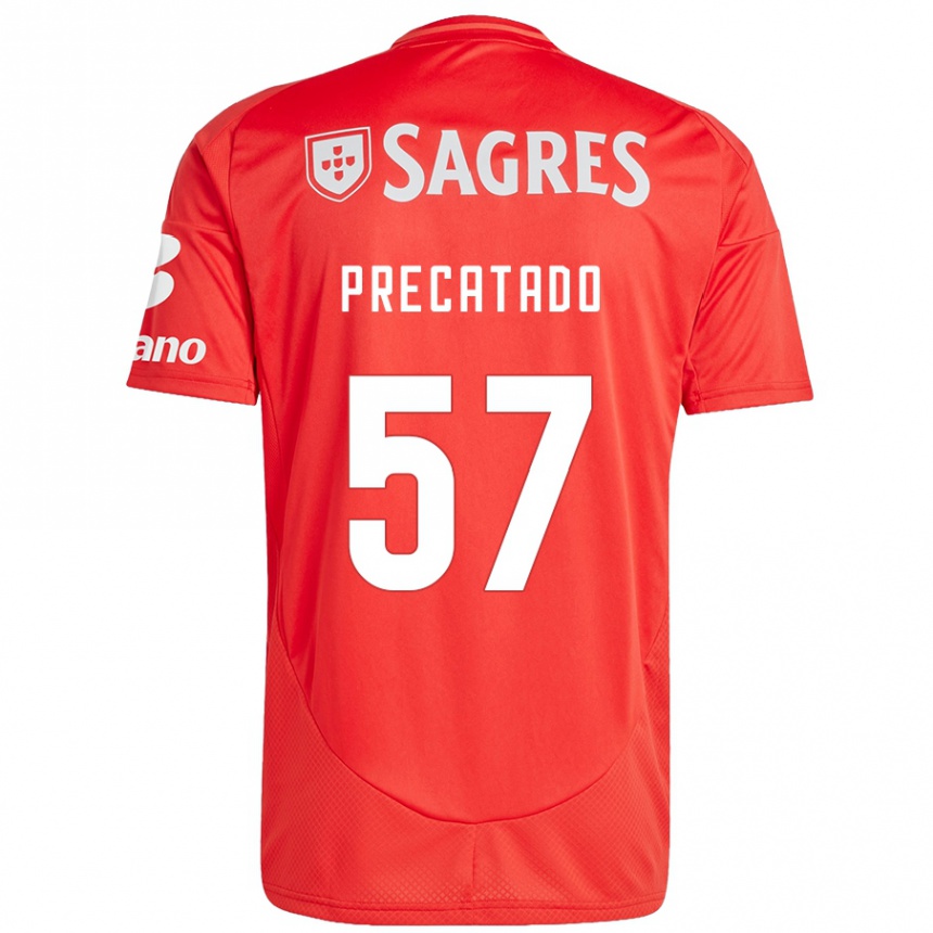 Niño Fútbol Camiseta Precatado #57 Rojo Blanco 1ª Equipación 2024/25 Argentina