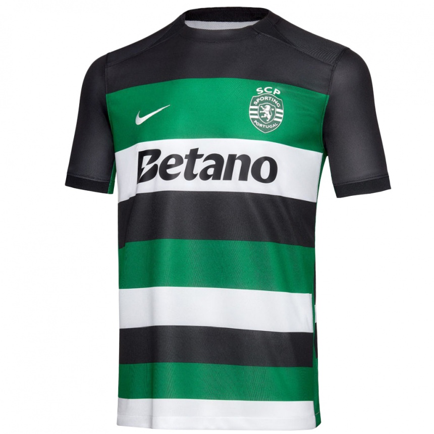 Niño Fútbol Camiseta Su Nombre #0 Negro Blanco Verde 1ª Equipación 2024/25 Argentina