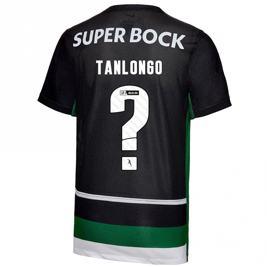 Niño Fútbol Camiseta Mateo Tanlongo #0 Negro Blanco Verde 1ª Equipación 2024/25 Argentina