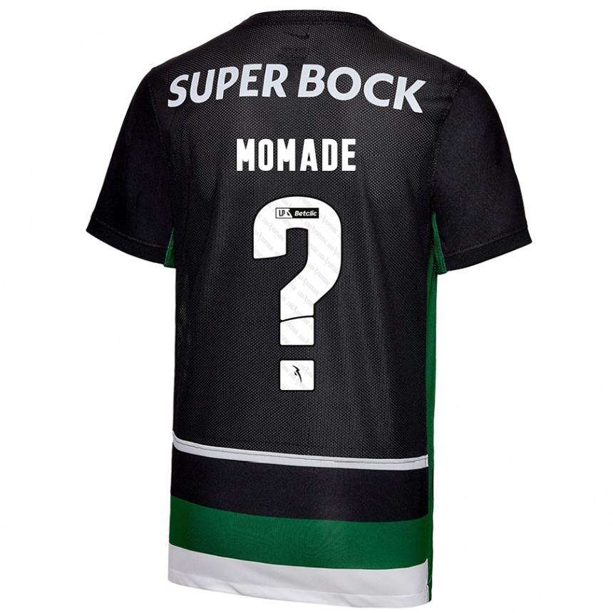 Niño Fútbol Camiseta Rayhan Momade #0 Negro Blanco Verde 1ª Equipación 2024/25 Argentina