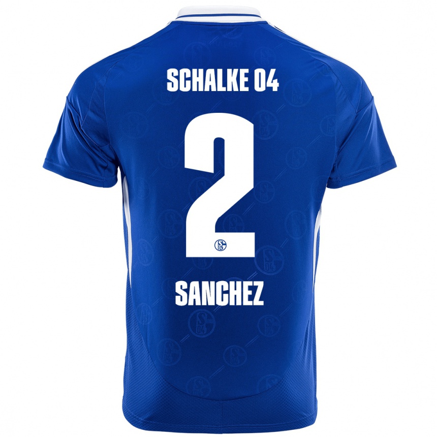 Niño Fútbol Camiseta Felipe Sánchez #2 Azul Real 1ª Equipación 2024/25 Argentina