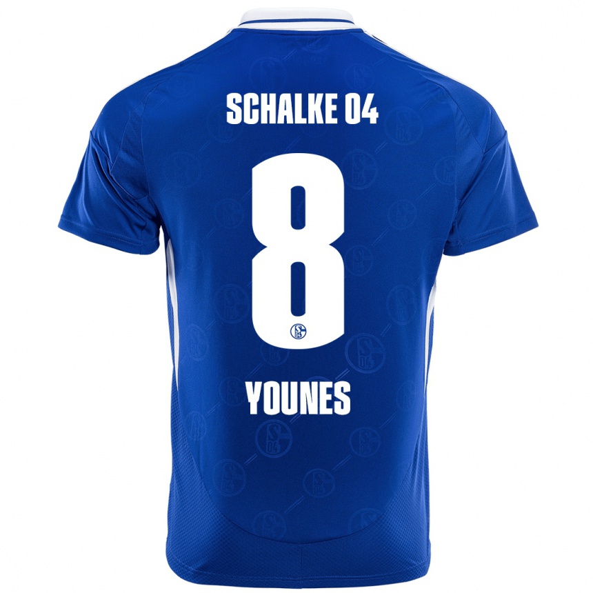 Niño Fútbol Camiseta Amin Younes #8 Azul Real 1ª Equipación 2024/25 Argentina