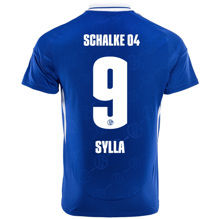 Niño Fútbol Camiseta Moussa Sylla #9 Azul Real 1ª Equipación 2024/25 Argentina