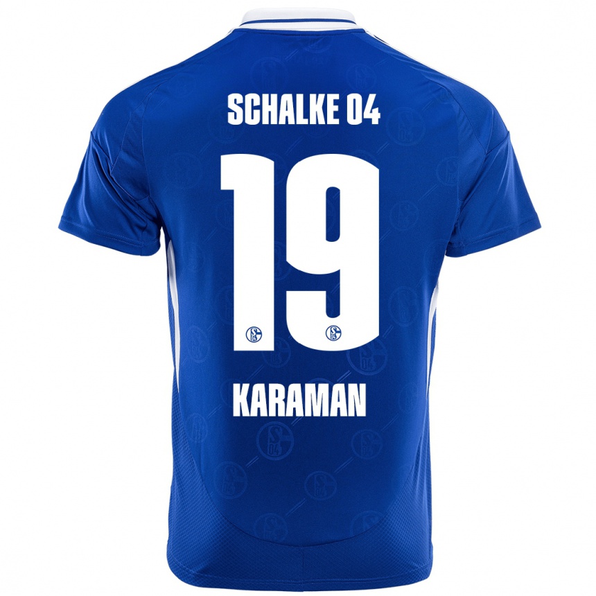 Niño Fútbol Camiseta Kenan Karaman #19 Azul Real 1ª Equipación 2024/25 Argentina