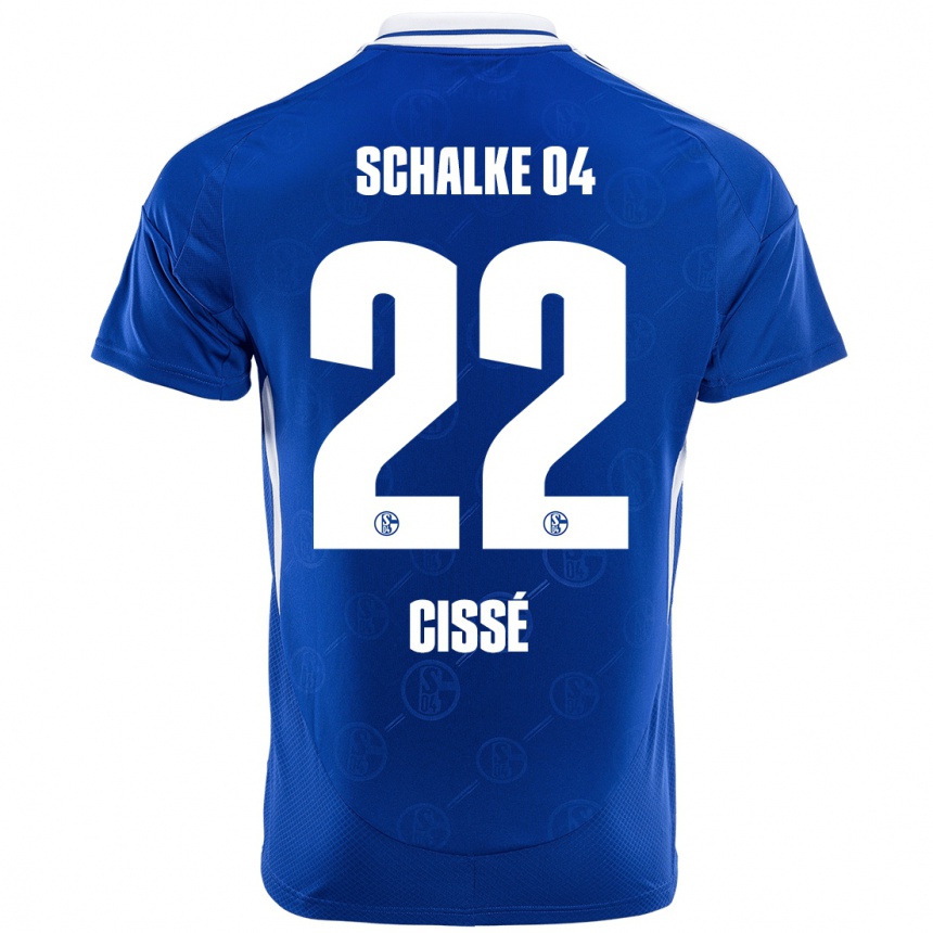 Niño Fútbol Camiseta Ibrahima Cissé #22 Azul Real 1ª Equipación 2024/25 Argentina