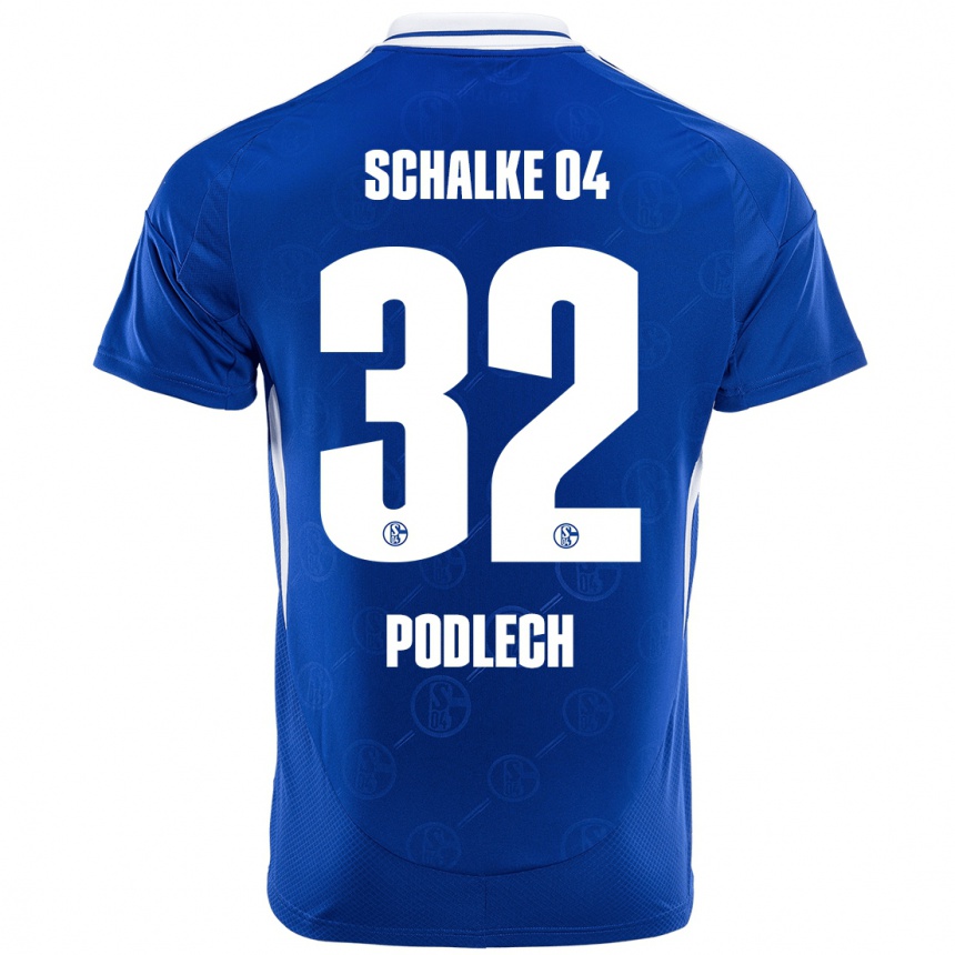 Niño Fútbol Camiseta Luca Podlech #32 Azul Real 1ª Equipación 2024/25 Argentina