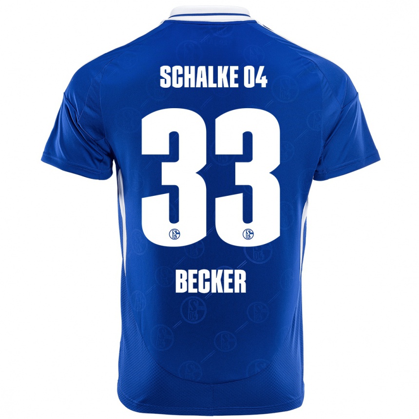 Niño Fútbol Camiseta Vitalie Becker #33 Azul Real 1ª Equipación 2024/25 Argentina