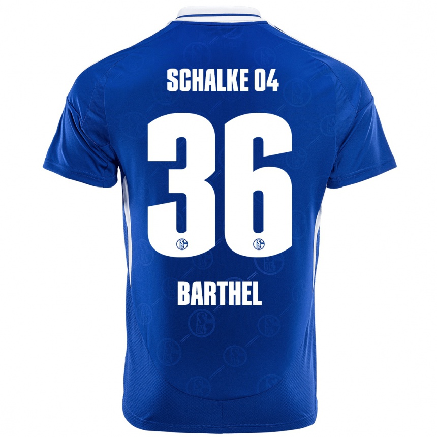 Niño Fútbol Camiseta Niklas Barthel #36 Azul Real 1ª Equipación 2024/25 Argentina