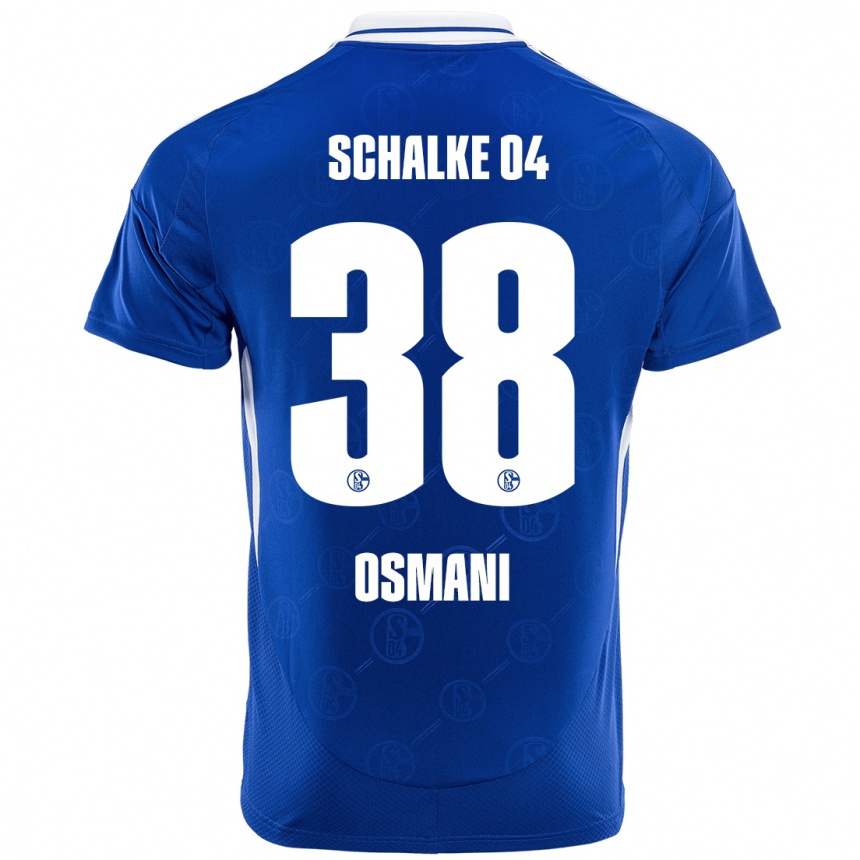 Niño Fútbol Camiseta Tristan Osmani #38 Azul Real 1ª Equipación 2024/25 Argentina