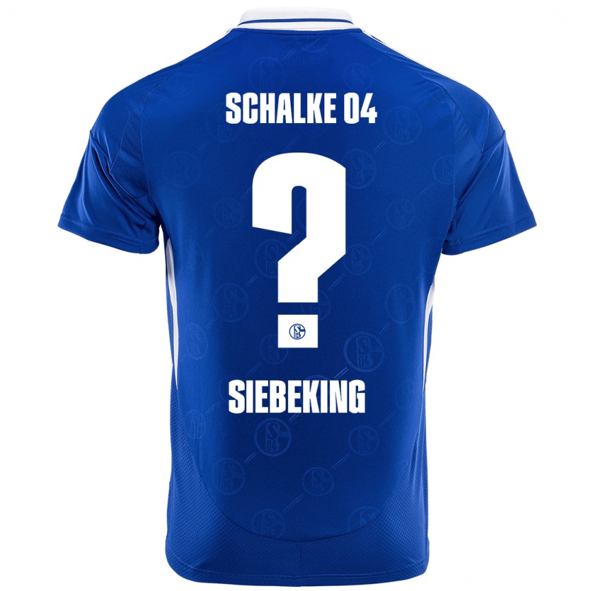 Niño Fútbol Camiseta Johannes Siebeking #0 Azul Real 1ª Equipación 2024/25 Argentina