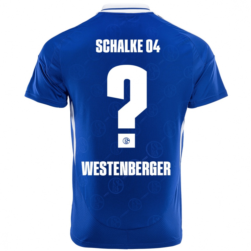 Niño Fútbol Camiseta Noel Westenberger #0 Azul Real 1ª Equipación 2024/25 Argentina