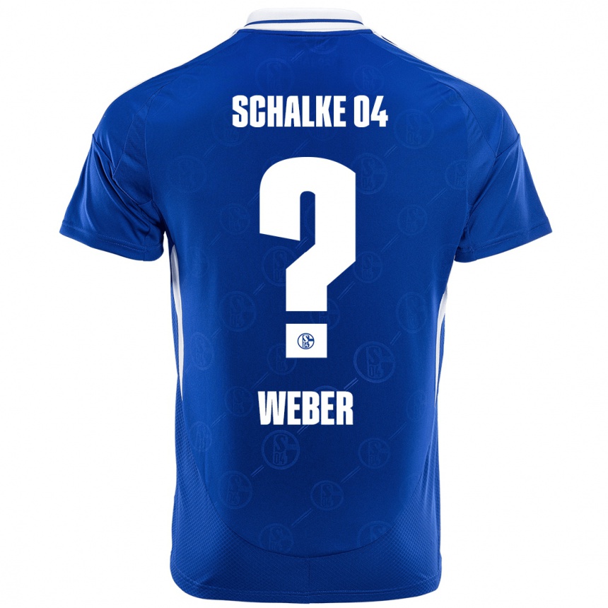 Niño Fútbol Camiseta Ben Weber #0 Azul Real 1ª Equipación 2024/25 Argentina