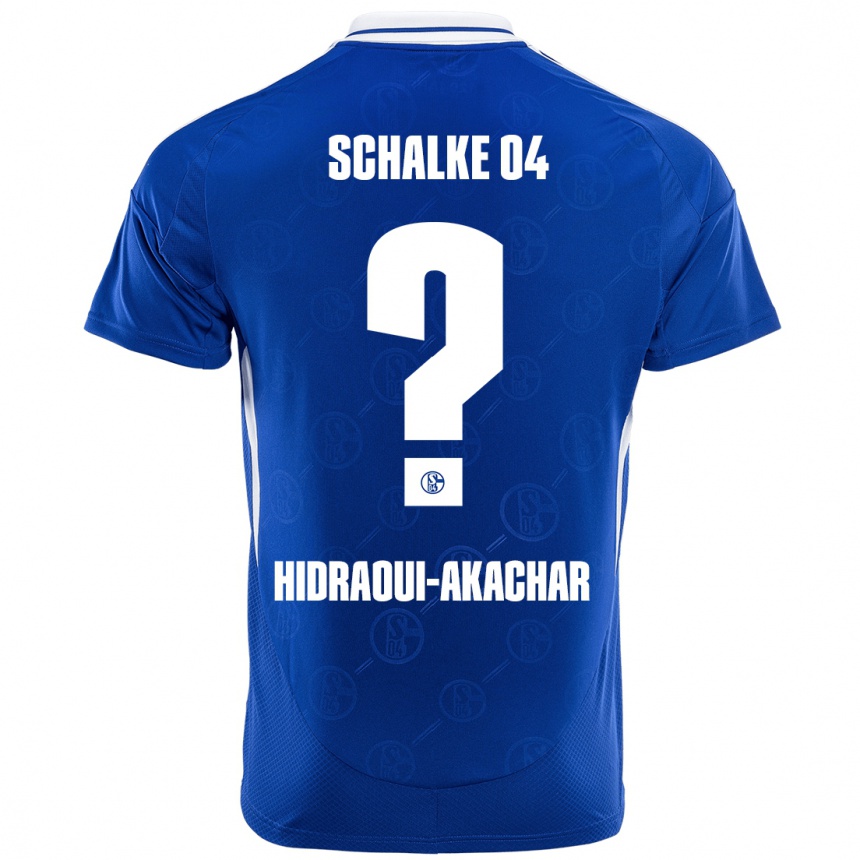 Niño Fútbol Camiseta Yassin Hidraoui-Akachar #0 Azul Real 1ª Equipación 2024/25 Argentina