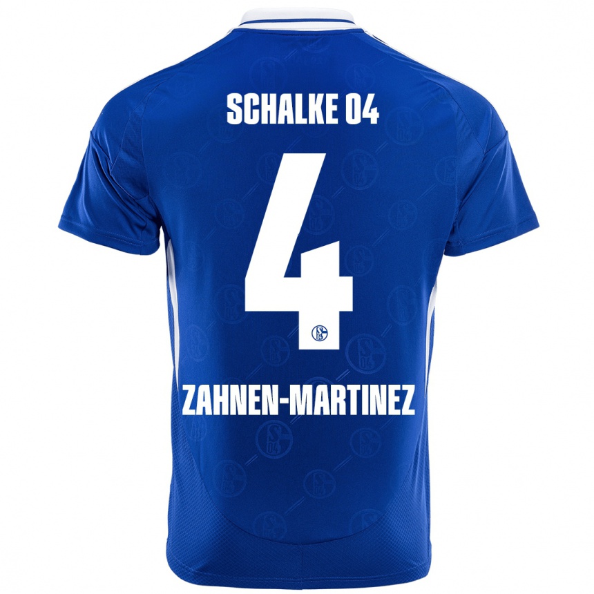 Niño Fútbol Camiseta Pablo Zahnen-Martinez #4 Azul Real 1ª Equipación 2024/25 Argentina