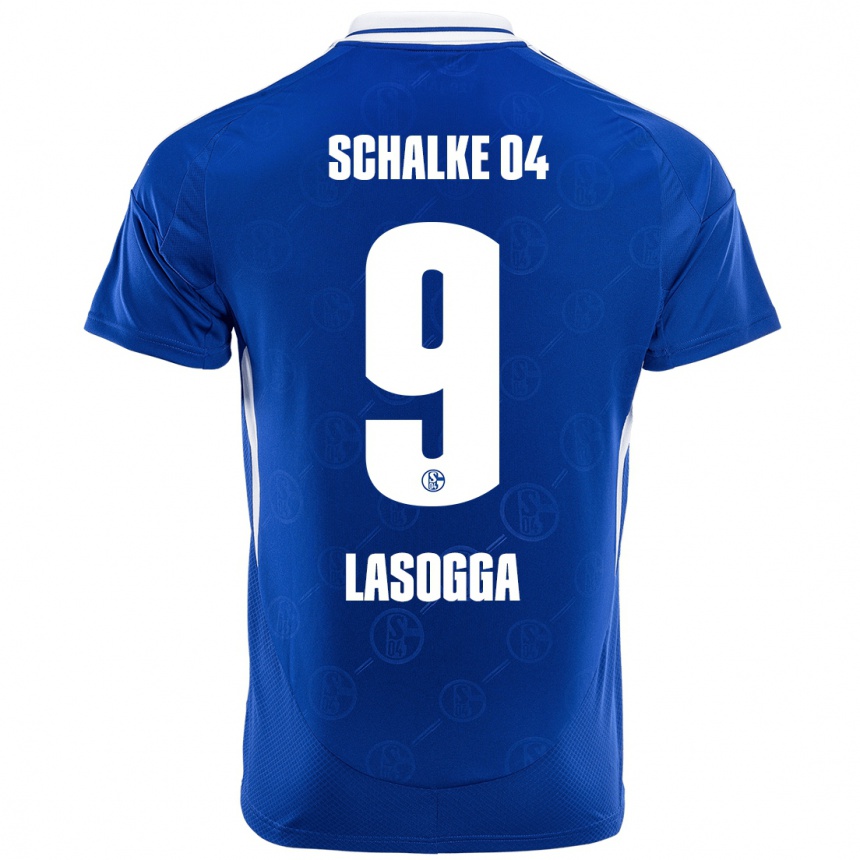 Niño Fútbol Camiseta Pierre-Michel Lasogga #9 Azul Real 1ª Equipación 2024/25 Argentina