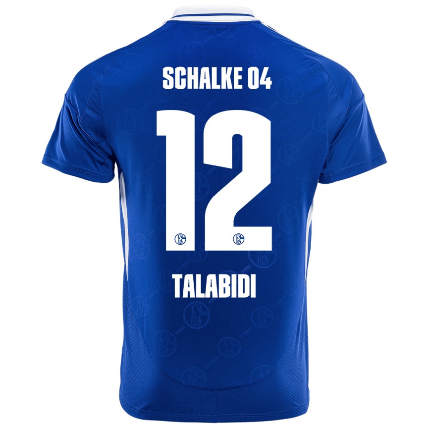 Niño Fútbol Camiseta Malik Talabidi #12 Azul Real 1ª Equipación 2024/25 Argentina