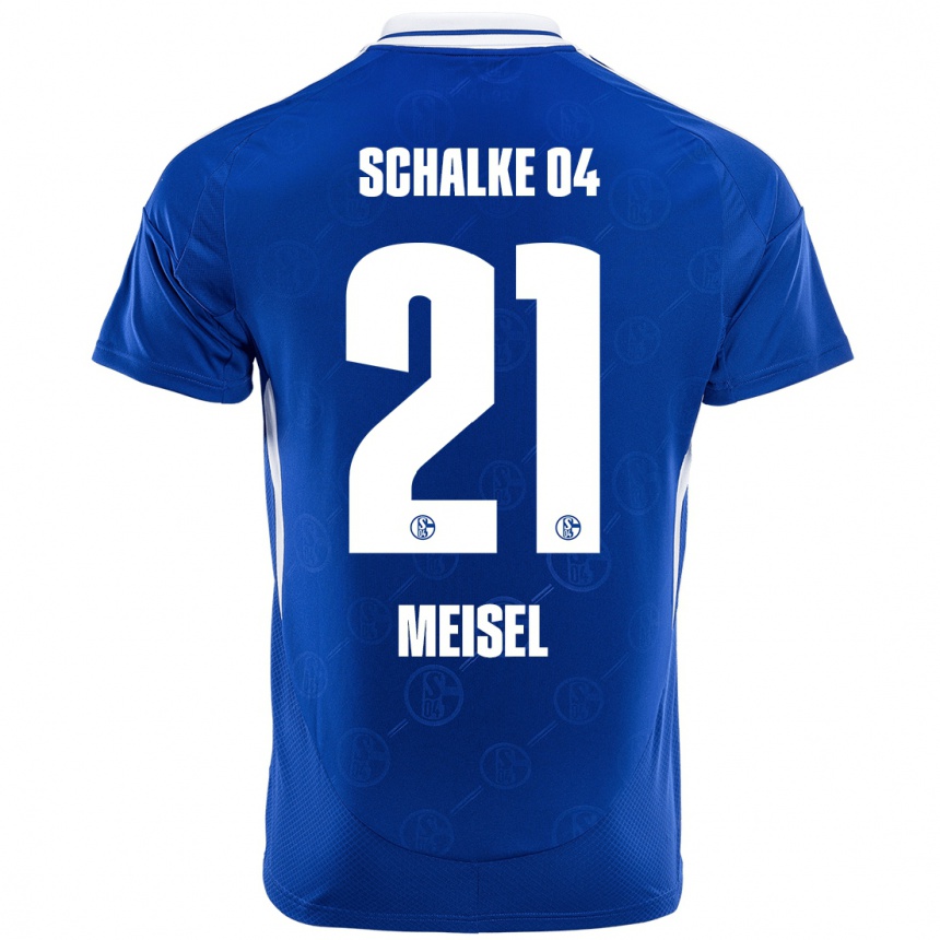 Niño Fútbol Camiseta Kelsey Meisel #21 Azul Real 1ª Equipación 2024/25 Argentina